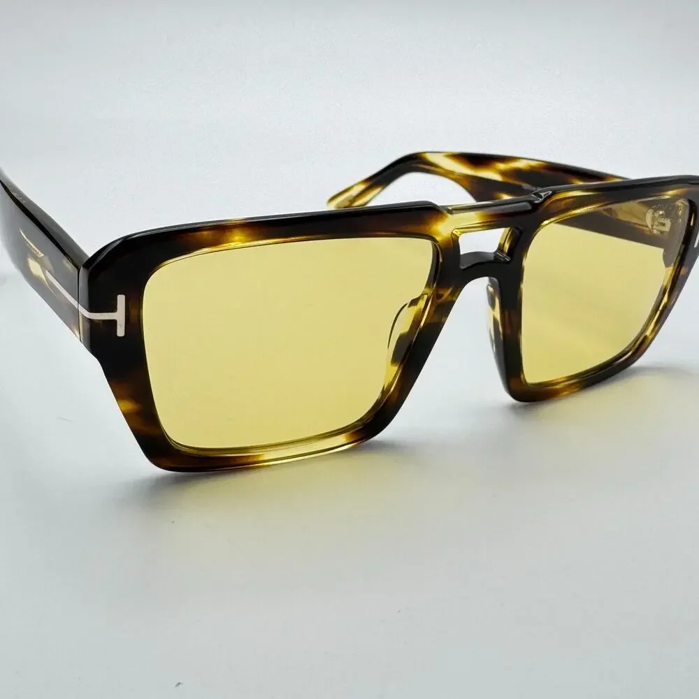 Tom Ford Sunglasses Redford TF1153 52E Havana Frame Brown Photochromic Lens 56mm